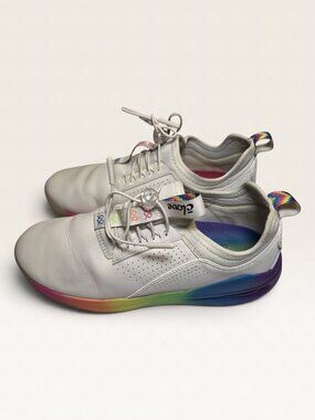 Clove Classic White Rainbow Soul Pride Shoes Women 8.5 / Men 7